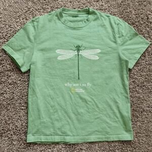 Mint National Geographic Dragonfly why Am I So Fly T-Shirt